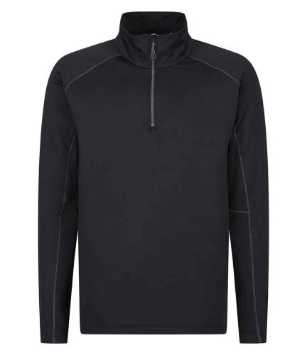 Regatta Core Stretch Half Zip Midlayer Top - BLK - XXL